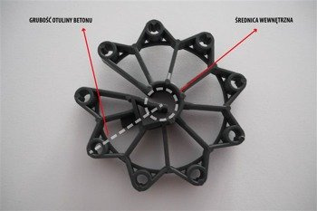 Dystanse do betonu GWIAZDKI 70/12-20mm